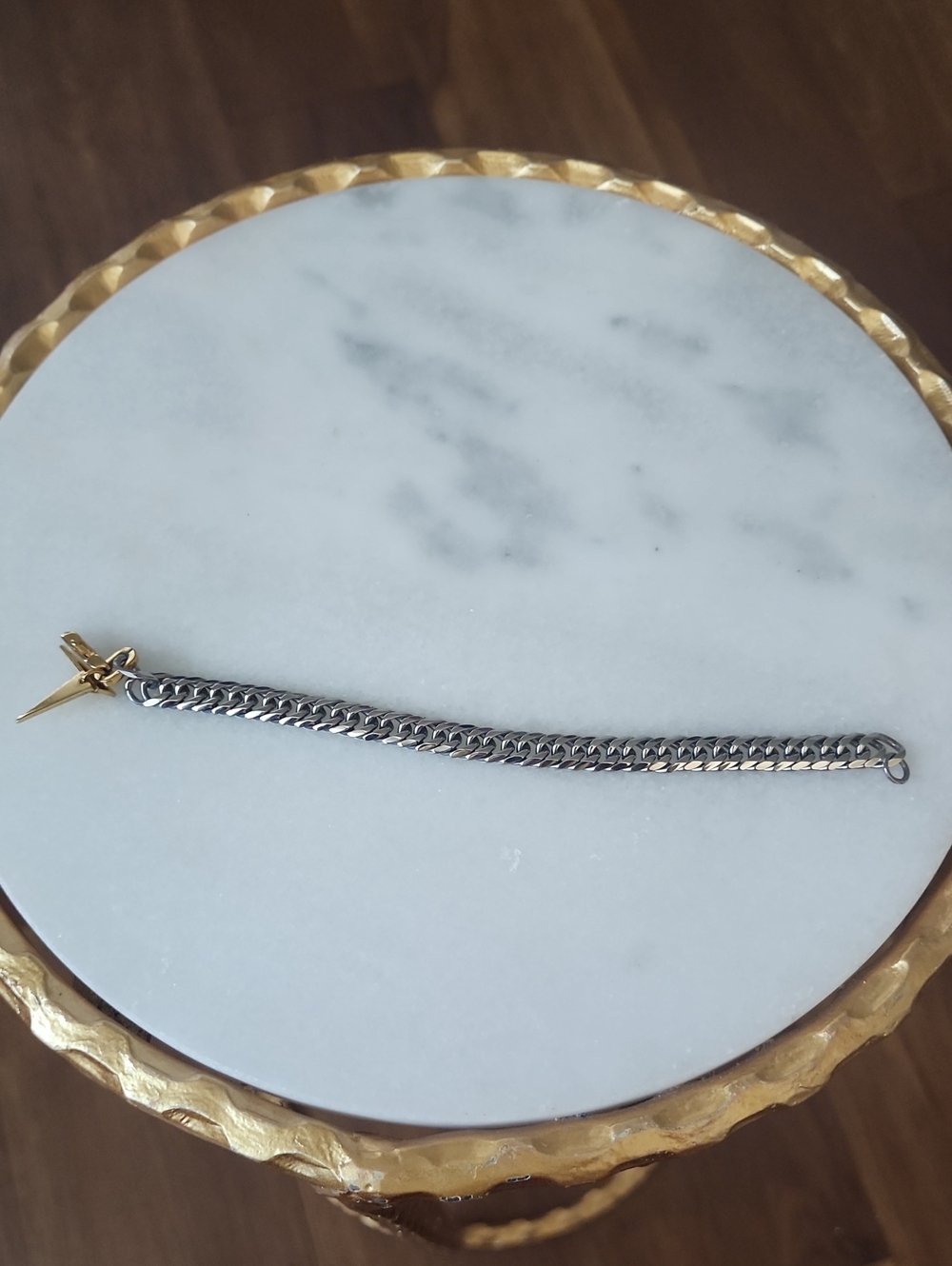 Artizan Joyeria Gold and Silver Women’s Chain Bracelets - Classic Two-Tone Style - Picture 5 of 7
